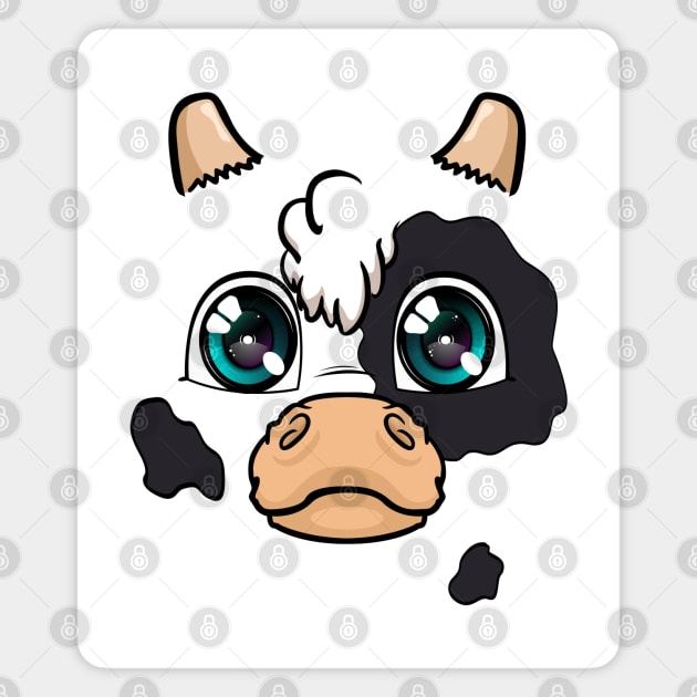Cow Face Magnet by Chimera Cub Club